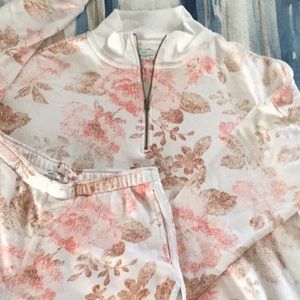 Aerie LS Top, with 1/4 Zipper & Shorts set, Size S